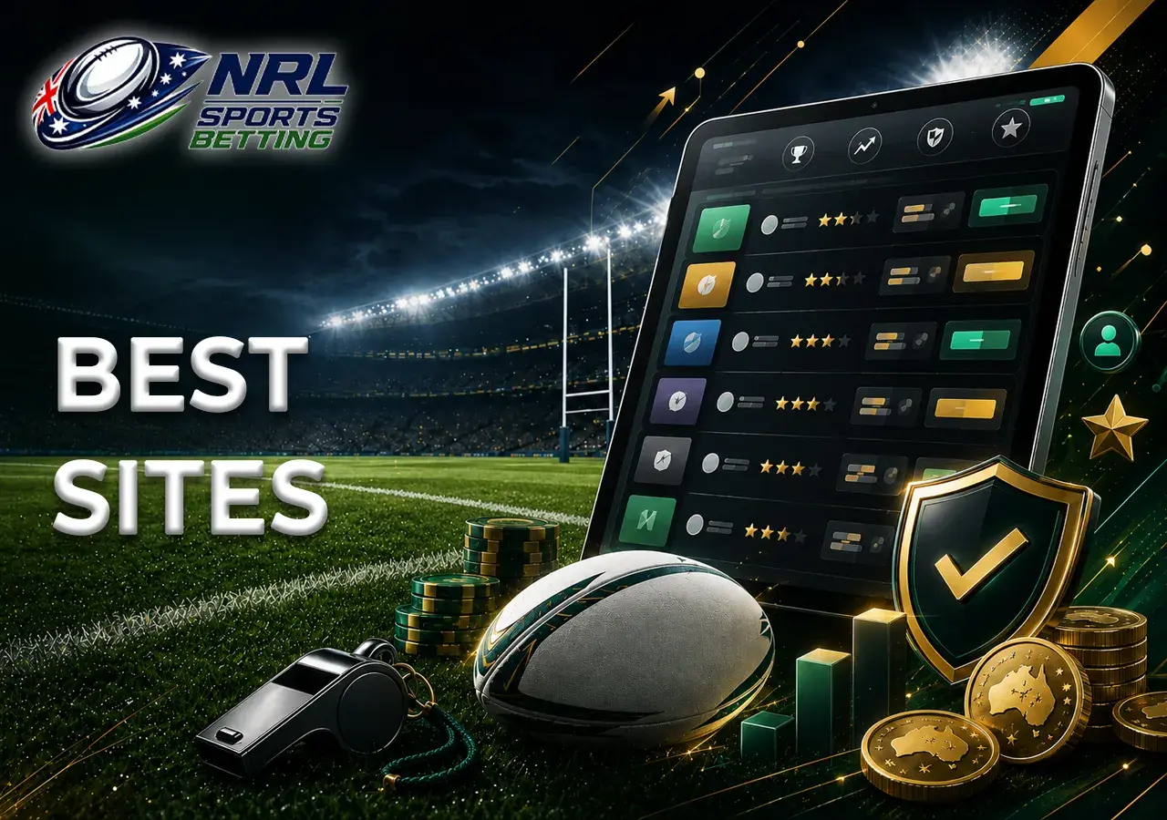 Top Australian rugby league betting sites with ratings, tablet interface and sports accents